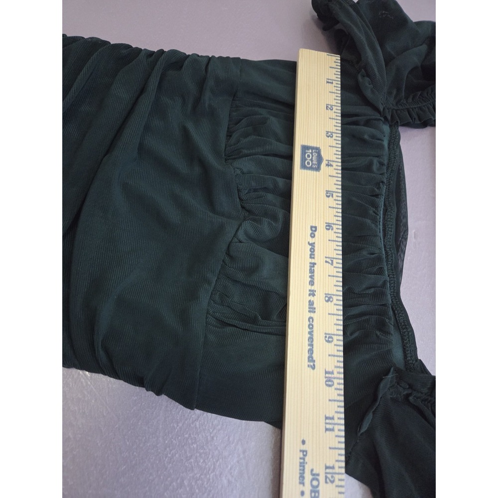 Windsor  Next Trip Mesh Square Dress In Green Size Small StyleStyle 05101-1816 - Picture 4 of 8